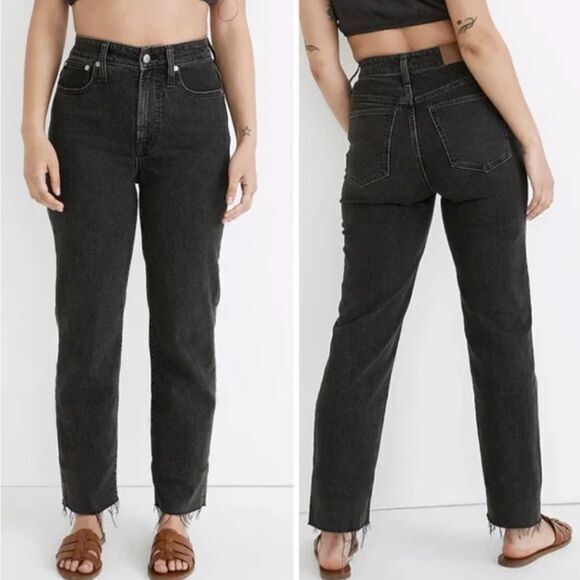 Madewell Curvy Petite Perfect Vintage Straight Jean in Lunar Wash, 33P - Picture 1 of 15
